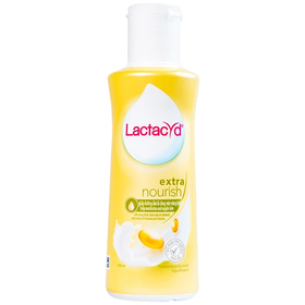 Dung dịch vệ sinh phụ nữ Lactacyd Extra Nouris tinh chất sữa giúp dưỡng ẩm, ngăn mùi (150 ml)