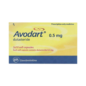 Thuốc Avodart 0.5mg GSK phòng và điều trị tăng sản lành tính tuyến tiền liệt (3 vỉ x 10 viên)