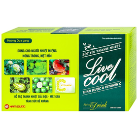 Thực phẩm bảo vệ sức khỏe bột sủi thanh nhiệt Livecool (10 gói x 7g)
