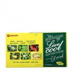 Thực phẩm bảo vệ sức khỏe bột sủi thanh nhiệt Livecool không đường (7g x 10 gói)
