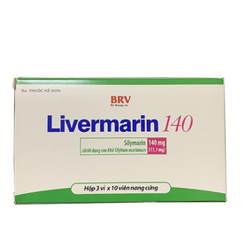 Thuốc Livermarin 140mg hỗ trợ điều trị viêm gan (3 vĩ x 10 viên)