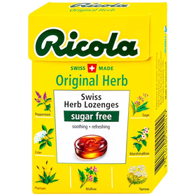 Kẹo ngậm không đường Ricola Original Herb giúp thông cổ, giảm ho (40g)