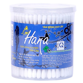 Tăm bông Hana hộp giấy (200 que)