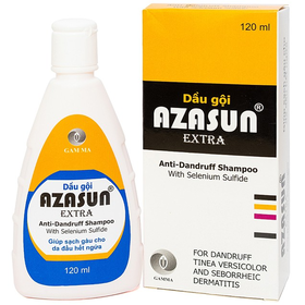 Dầu gội Azasun Gamma hỗ trợ sạch gàu, vệ sinh da đầu hiệu quả (120ml)