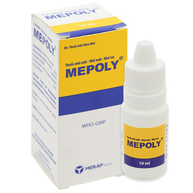 Thuốc nhỏ mắt, mũi, tai Mepoly điều trị nhiễm khuẩn (10ml)