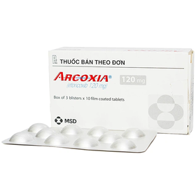 Thuốc Arcoxia 120mg MSD điều trị viêm khớp thống phong (3 vỉ x 10 viên)
