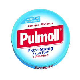 Kẹo ngậm ho không đường Pulmoll Extra Strong+C giảm đau họng (45g)