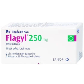 Thuốc Flagyl 250mg điều trị nhiễm khuẩn do Trichomonas vaginalis (20 viên)