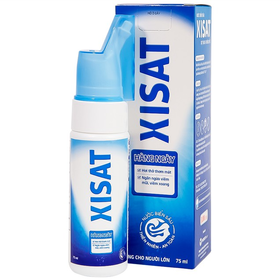 Xịt mũi XISAT hỗ trợ làm sạch, thông mũi cho người lớn (75ml)