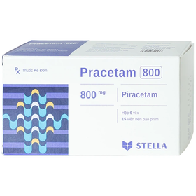 Thuốc Pracetam 800mg Stella điều trị chóng mặt, mất trí nhớ (90 viên)