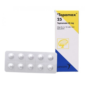 Thuốc Topamax 25mg điều trị động kinh, ngừa đau nửa đầu (60 viên)