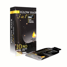 Dầu gội Iglow Hair 3 in 1 Hàn Quốc phủ bạc tóc giúp làm đen tóc  (5 gói x15ml)