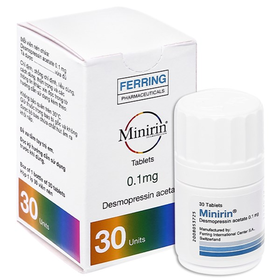 Thuốc Minirin 0.1mg điều trị tiểu không tự chủ, tiểu đêm (30 viên)