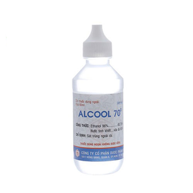 Cồn Alcool 70 độ OPC hỗ trợ sát trùng ngoài da, tiệt trùng dụng cụ (60ml)