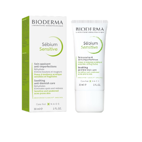 Kem dưỡng Bioderma Sebium Sensitive làm dịu da, cấp ẩm và giảm mụn cho da nhạy cảm (Chai 30Ml)