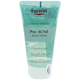 Gel rửa mặt cho da mụn Eucerin Ance Oil Control Pro Acne Solution Cleansing (75ml)