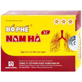 Thực phẩm bảo vệ sức khỏe viên ngậm Bổ Phế Nam Hà XC (24 viên)