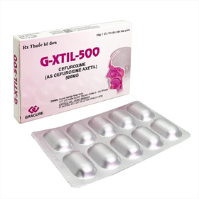 Thuốc G-XTIL-500mg điều trị các chứng nhiễm khuẩn (1vỉ x 10 viên)