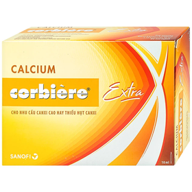 Dung dịch uống Calcium Corbière Extra trị loãng xương, còi xương (30 ống x 10ml)