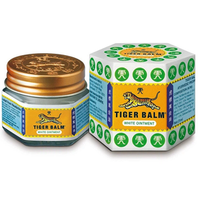 Dầu cù là Tiger Balm White Haw Par giảm đau đầu, nghẹt mũi, côn trùng cắn (19,4g)