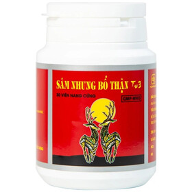 Thuốc Sâm Nhung Bổ Thận TW3 điều trị thận hư, thận yếu (hộp 30 viên)