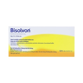 Thuốc Bisolvon 8mg làm loãng đờm, tiêu chất nhầy (3 vỉ x 10 viên)