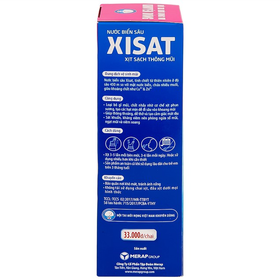 Nước biển sâu sạch thông mũi dành cho trẻ em Xisat (75ml)