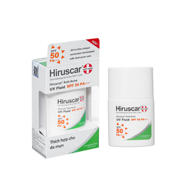 Kem chống nắng Hiruscar Anti-Acne UV Fluid SPF50 PA++++ dành cho da mụn (chai 25g)