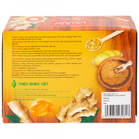 Thực phẩm bảo vệ sức khỏe Vietnat Kẹo Gừng (100 viên)