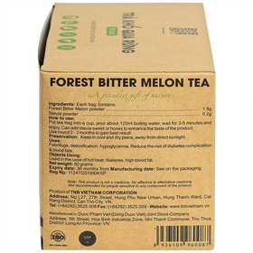 Trà Khổ Qua Rừng Mudaru hỗ trợ thanh nhiệt, giải độc, hạ đường huyết (25 túi)
