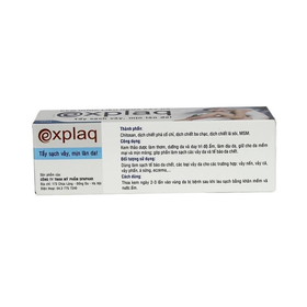 Kem dược liệu Explaq hỗ trợ tẩy sạch vảy, mịn làn da (35g)