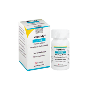 Thuốc Vemlidy 25mg thuốc kháng virus, trị viêm gan B (chai 30 viên)