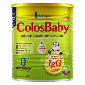 Sữa Colosbaby Gold 0+  bổ sung kháng thể cho bé từ 0 – 12 tháng (400g)