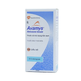 Thuốc xịt mũi Avamys 27.5mcg điều trị xung huyết mũi, ngứa mũi (120 liều xịt)