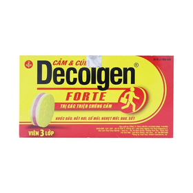 Thuốc Decolgen Forte trị các triệu chứng cảm thông thường, viêm mũi dị ứng (25 vỉ x 4 viên)