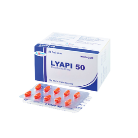 Thuốc Lyapi 50mg điều trị đau thần kinh, động kinh (10 vỉ x 10 viên)