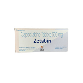 Thuốc Zetabin 500mg hỗ trợ điều trị ung thư đại trực tràng, ung thư vú (10 vỉ x 10 viên)