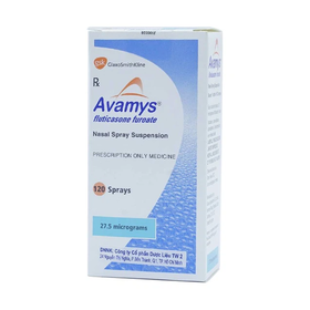 Thuốc xịt mũi Avamys 27.5mcg điều trị xung huyết mũi, ngứa mũi (120 liều xịt)