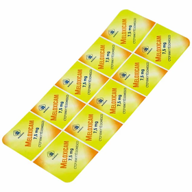 Thuốc Meloxicam 7.5mg  Domesco điều trị viêm xương khớp, viêm cột sống (2 vỉ x 10 viên)