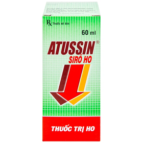 Siro ho Atussin United hỗ trợ giảm các triệu chứng ho (60ml)