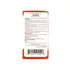 Viên Uống B Mass Hỗ Trợ Bệnh Trĩ (Chai 30 Viên)
