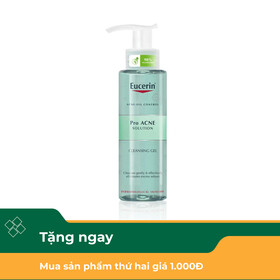Gel rửa mặt Eucerin Pro Acne Cleansing làm sạch dịu nhẹ cho da nhờn mụn (200ml)