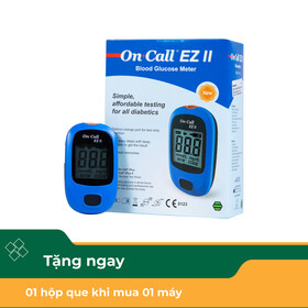 Máy đo đường huyết On Call Ez II thiết kế gọn nhẹ, thao tác sử dụng đơn giản