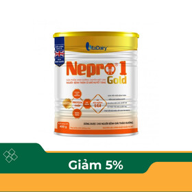 Sữa bột Nepro 1 Gold VitaDairy cung cấp dinh dưỡng dành cho người bệnh thận (400g)