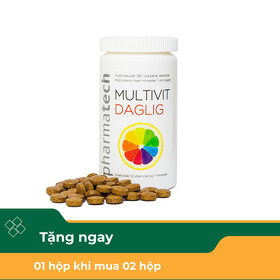 Viên uống Multivit Daglig Pharmatech bổ sung Vitamin và khoáng chất, giúp cơ thể khỏe mạnh (180 viên)