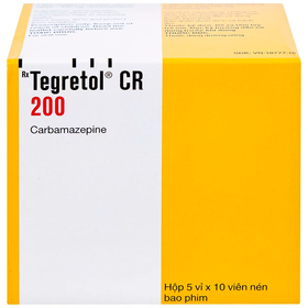 Thuốc Tegretol CR 200 Điều Trị Bệnh Động Kinh (Hộp 5 Vỉ X 10 Viên)