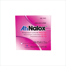 Hỗn dịch uống Antinalox điều trị viêm loét dạ dày tá tràng (20 gói x 15g)