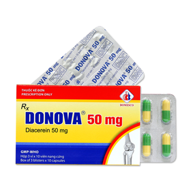 Thuốc Donova 50mg điều trị thoái hoá khớp, viêm xương khớp (3 vỉ x 10 viên)