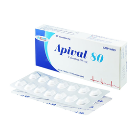 Thuốc Apival 80 Apimed điều trị tăng huyết áp (2 vỉ x 14 viên)