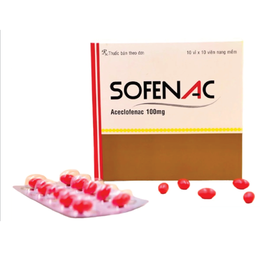 Thuốc Sofenac 100mg Phil Inter Pharma giảm đau và kháng viêm trong bệnh viêm xương khớp (3 vỉ x 10 viên)